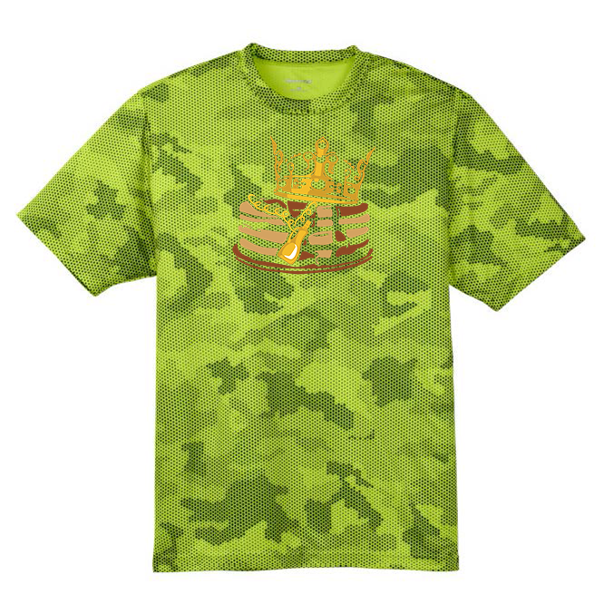 PANCAKE KING - Hex Camo Performance Tee