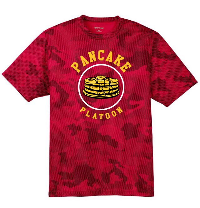 PANCAKE PLATOON - Hex Camo Performance Tee