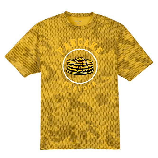 PANCAKE PLATOON - Hex Camo Performance Tee