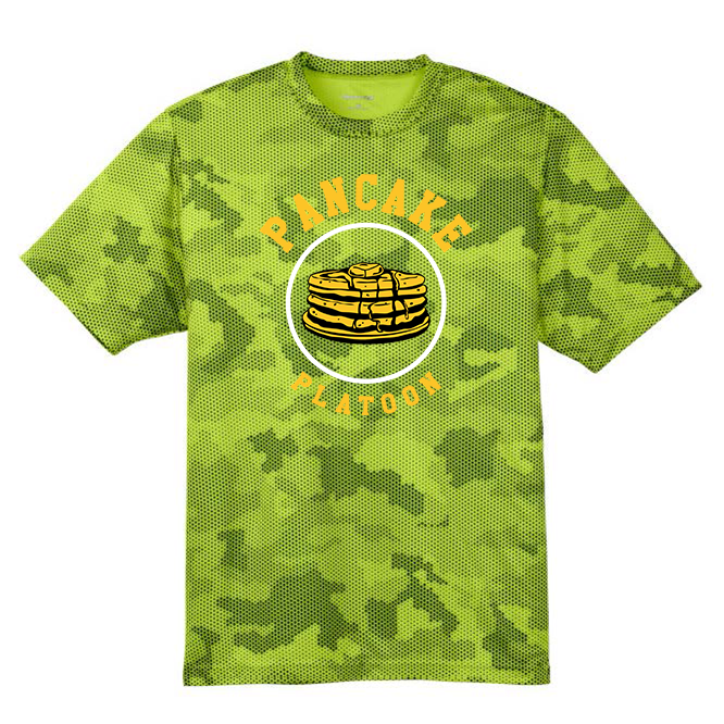 PANCAKE PLATOON - Hex Camo Performance Tee