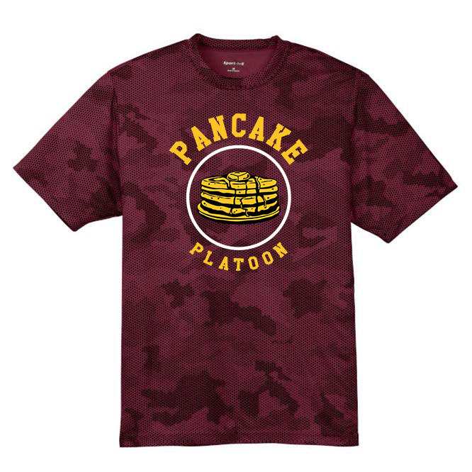 PANCAKE PLATOON - Hex Camo Performance Tee