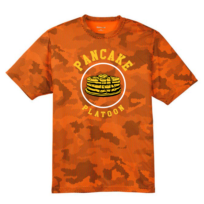 PANCAKE PLATOON - Hex Camo Performance Tee