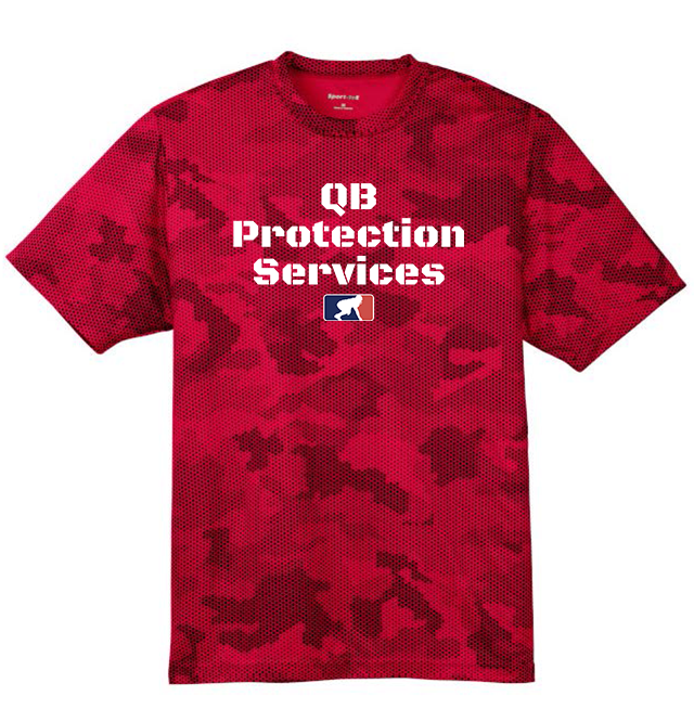 QB PROTECTION SERVICES - Hex Camo Performance Tee