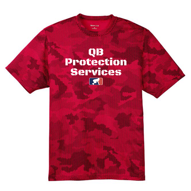 QB PROTECTION SERVICES - Hex Camo Performance Tee