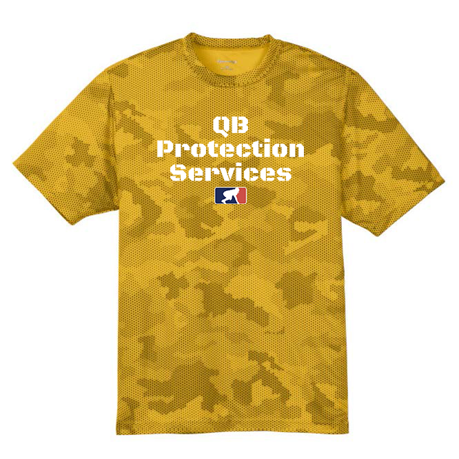 QB PROTECTION SERVICES - Hex Camo Performance Tee