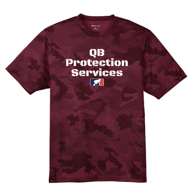 QB PROTECTION SERVICES - Hex Camo Performance Tee