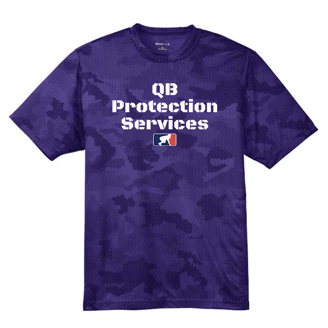 QB PROTECTION SERVICES - Hex Camo Performance Tee