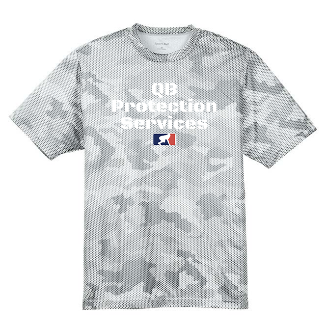 QB PROTECTION SERVICES - Hex Camo Performance Tee