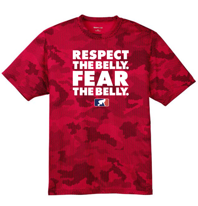 RESPECT THE BELLY - Hex Camo Performance Tee