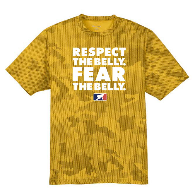 RESPECT THE BELLY - Hex Camo Performance Tee