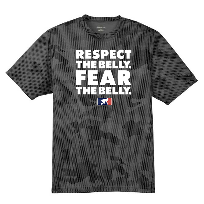 RESPECT THE BELLY - Hex Camo Performance Tee