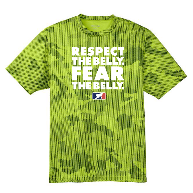 RESPECT THE BELLY - Hex Camo Performance Tee