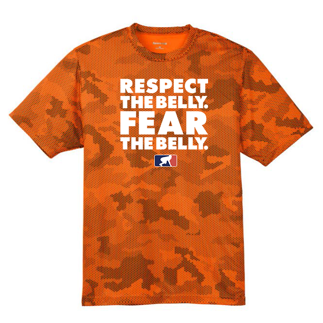 RESPECT THE BELLY - Hex Camo Performance Tee