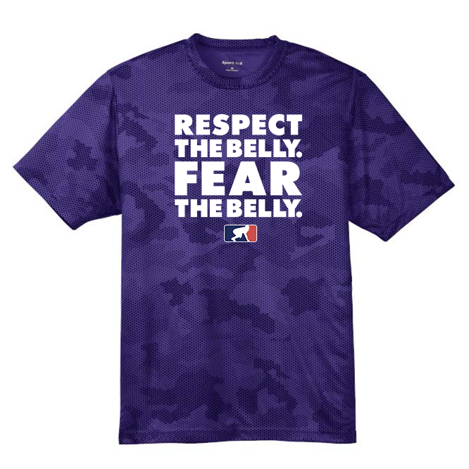 RESPECT THE BELLY - Hex Camo Performance Tee