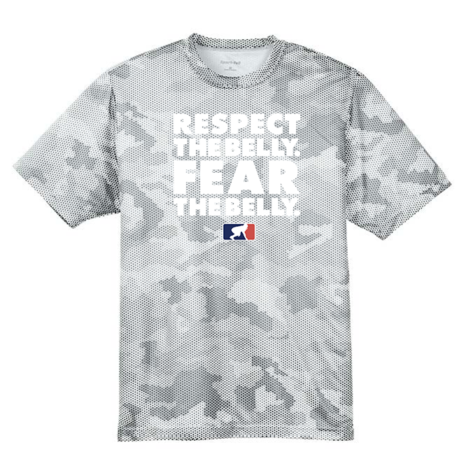 RESPECT THE BELLY - Hex Camo Performance Tee