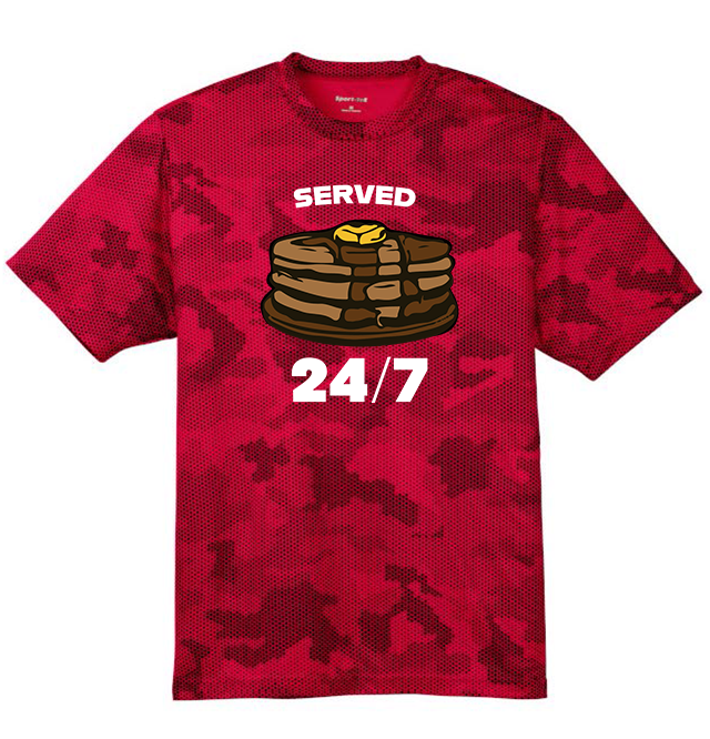 SERVED 24/7 - Hex Camo Performance Tee