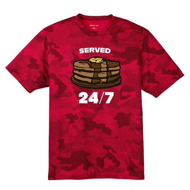 SERVED 24/7 - Hex Camo Performance Tee