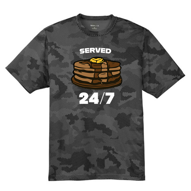 SERVED 24/7 - Hex Camo Performance Tee