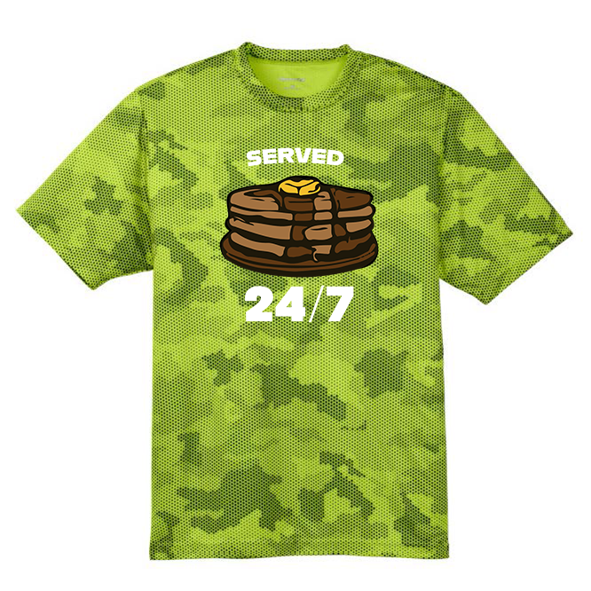 SERVED 24/7 - Hex Camo Performance Tee