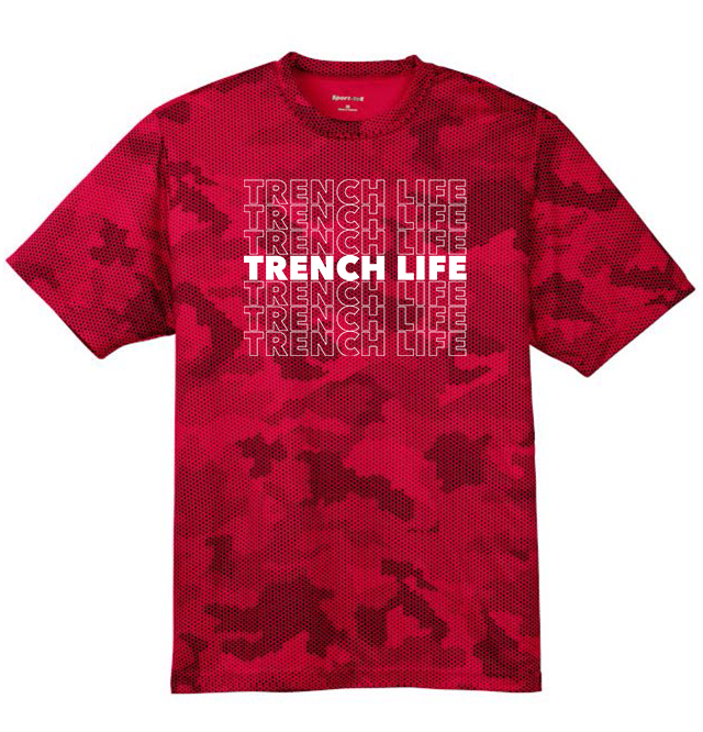 TRENCH LIFE - Hex Camo Performance Tee