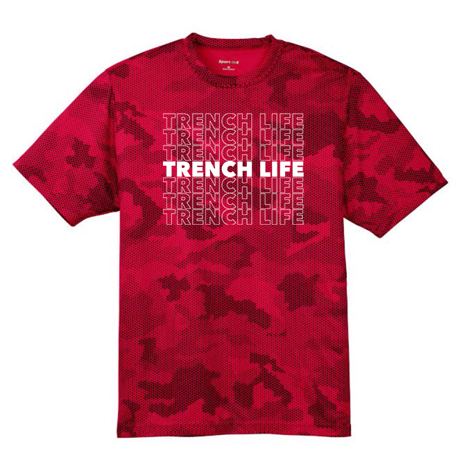 TRENCH LIFE - Hex Camo Performance Tee