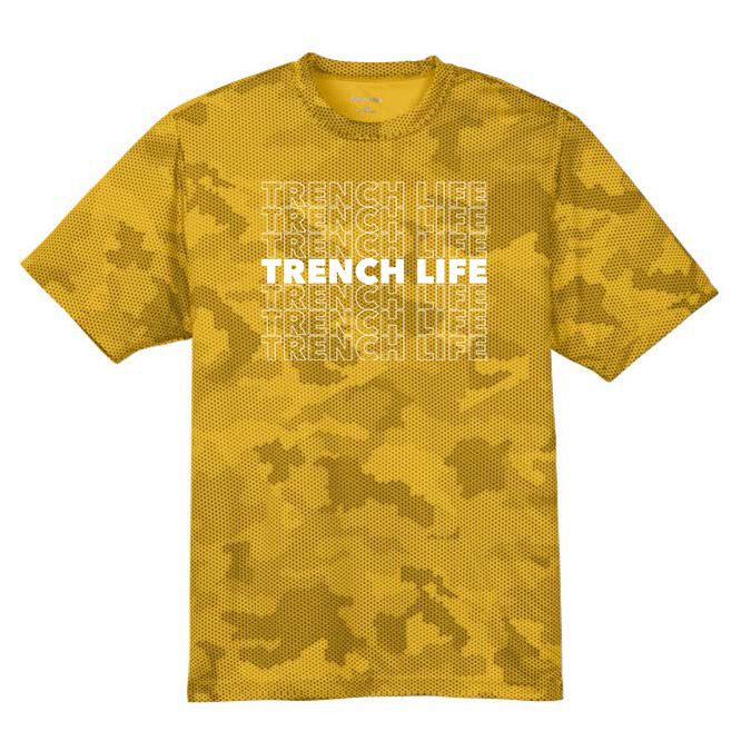 TRENCH LIFE - Hex Camo Performance Tee