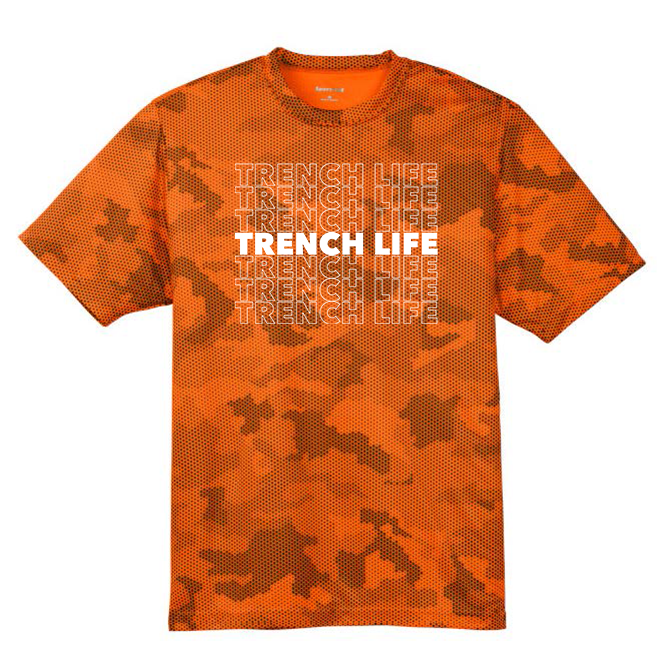 TRENCH LIFE - Hex Camo Performance Tee