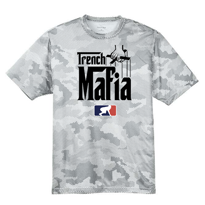 TRENCH MAFIA (Black) - Hex Camo Performance Tee