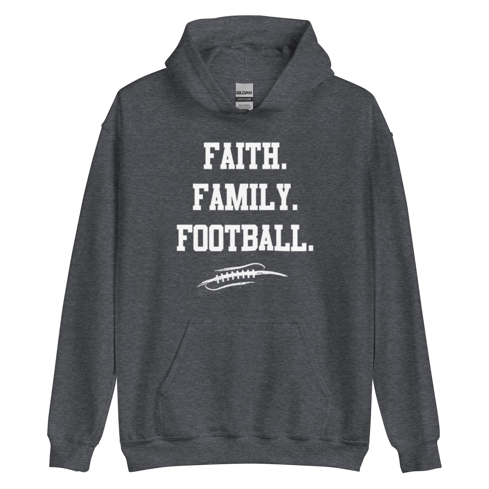 FAITH FAMILY FOOTBALL - Tall Hoodie