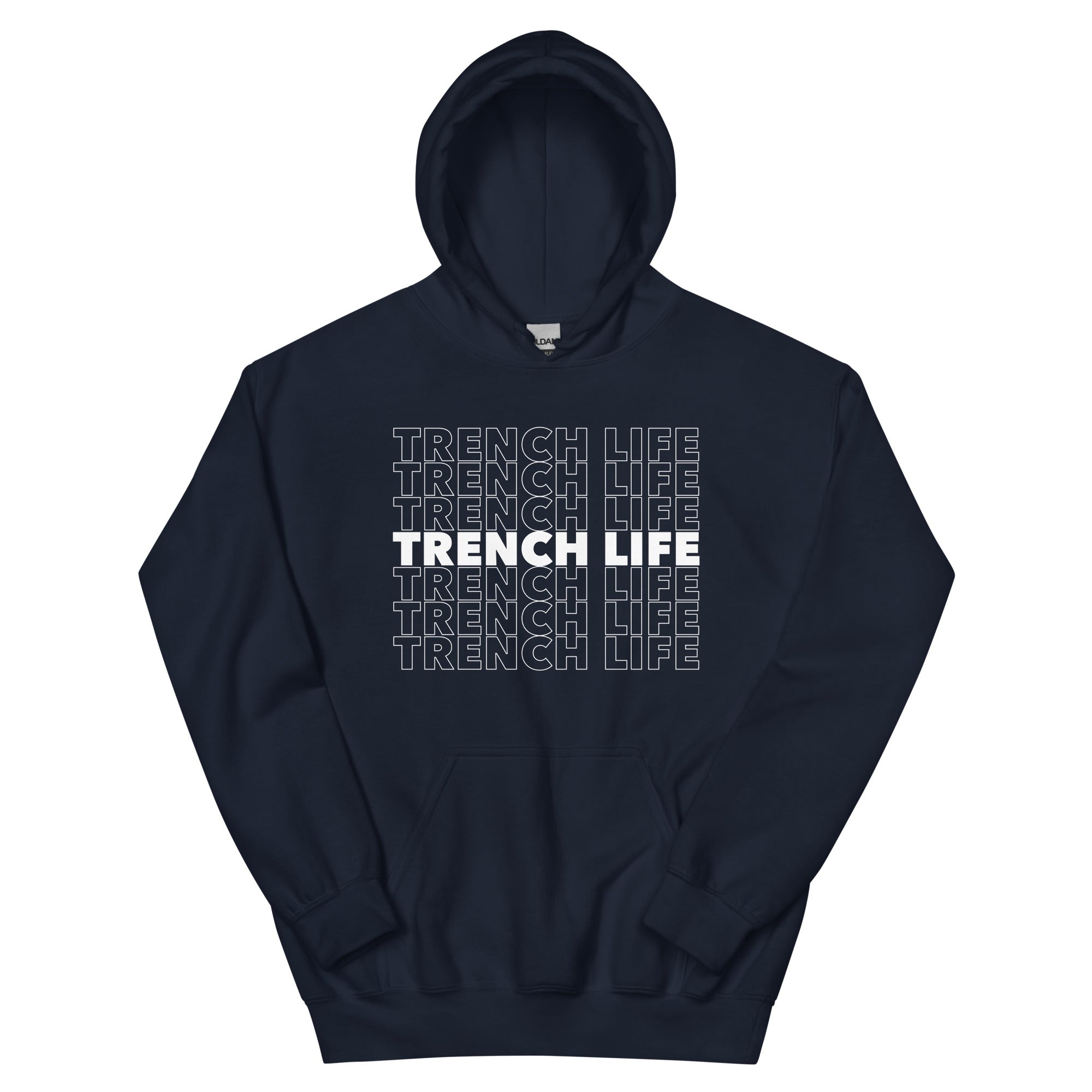 TRENCH LIFE - Tall Hoodie