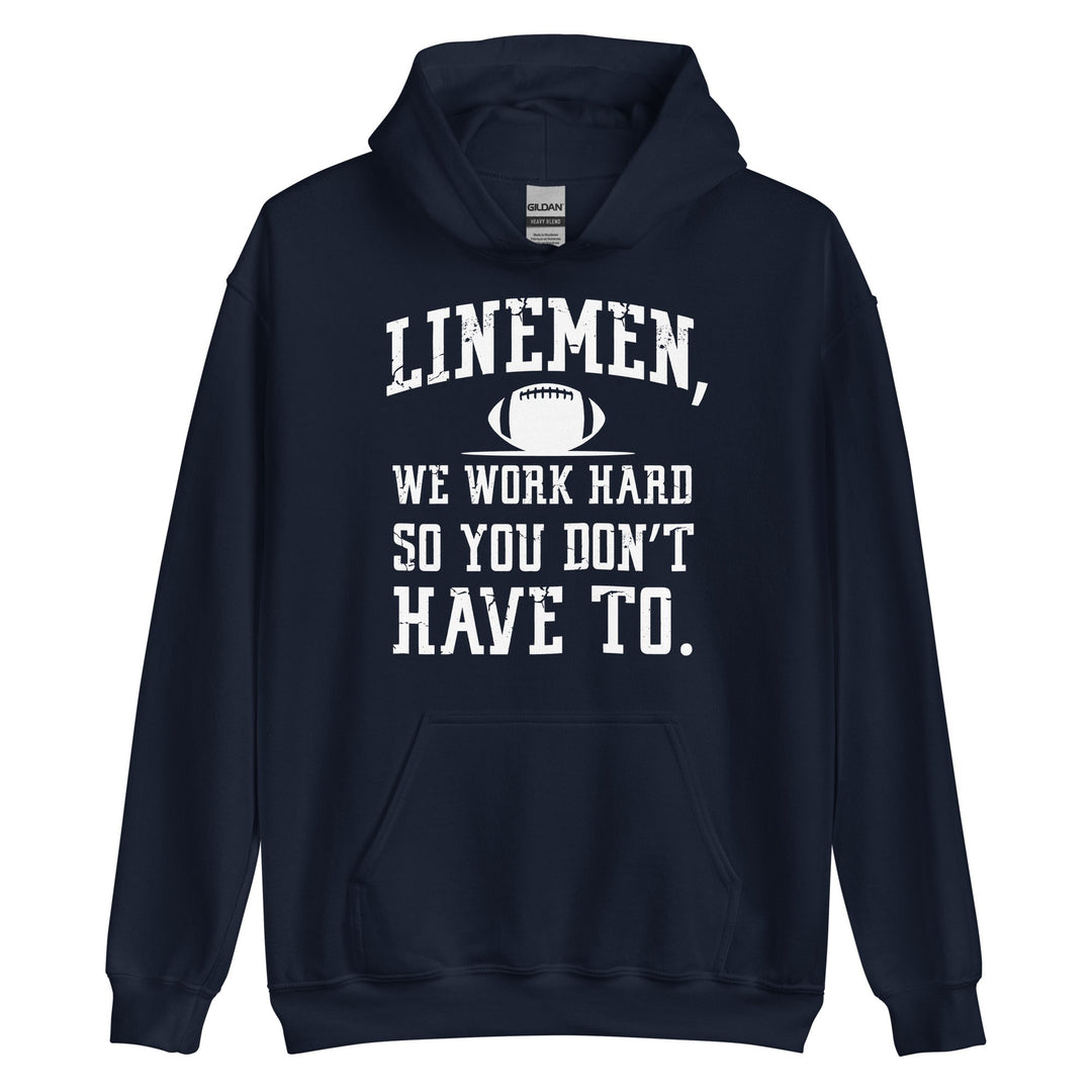 LINEMEN WORK HARD - Youth Hoodie