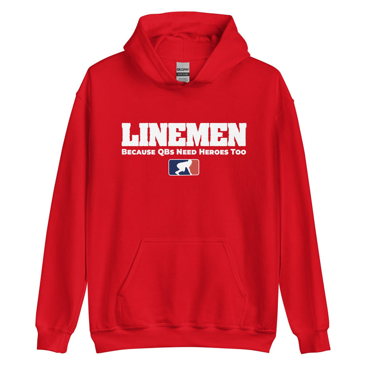 LINEMEN: A QBS HERO - Tall Hoodie