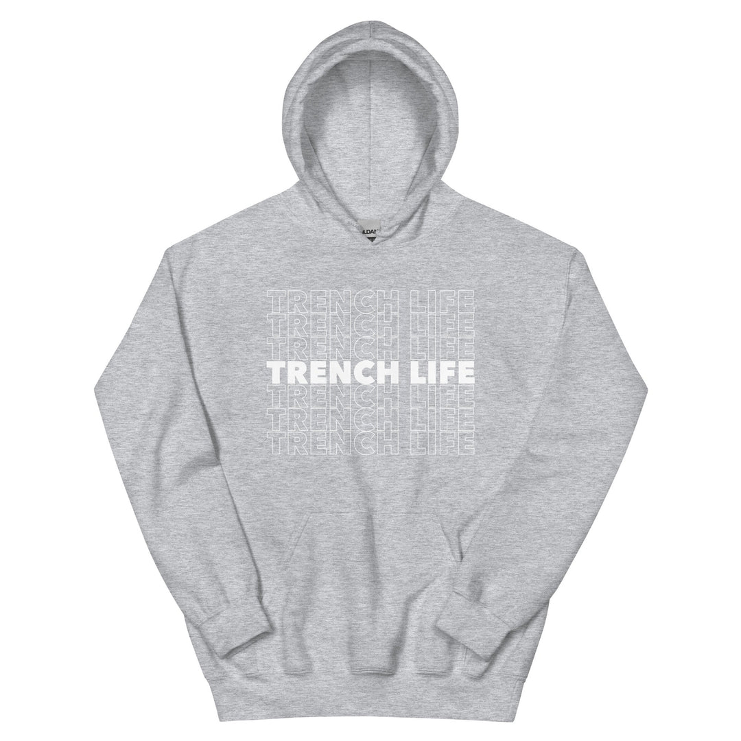 TRENCH LIFE - Tall Hoodie
