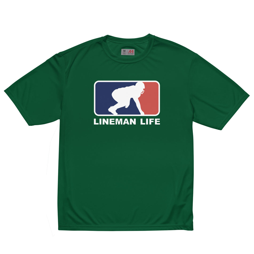 LINEMAN LIFE LOGO - Performance Tee