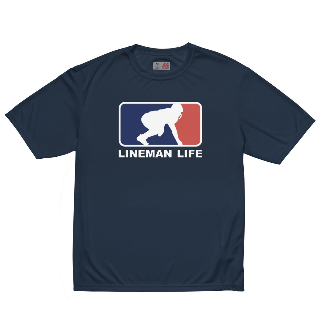 LINEMAN LIFE LOGO - Performance Tee