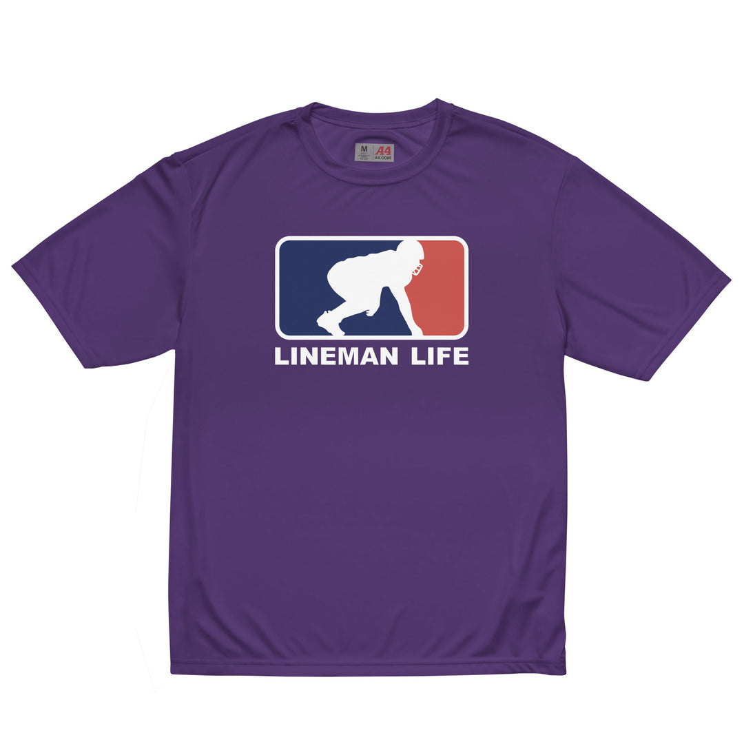 LINEMAN LIFE LOGO - Performance Tee