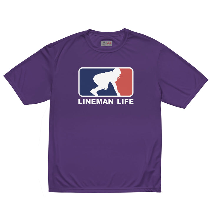 LINEMAN LIFE LOGO - Performance Tee