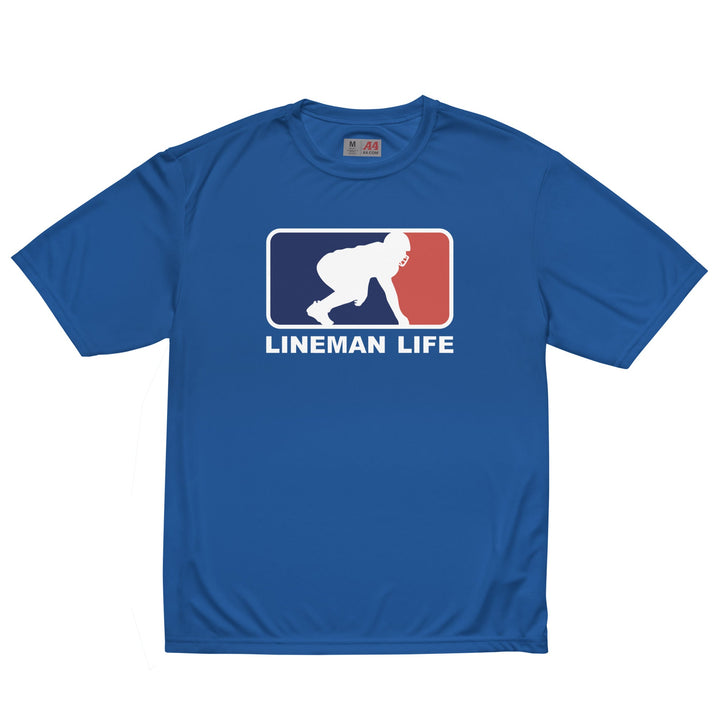LINEMAN LIFE LOGO - Performance Tee