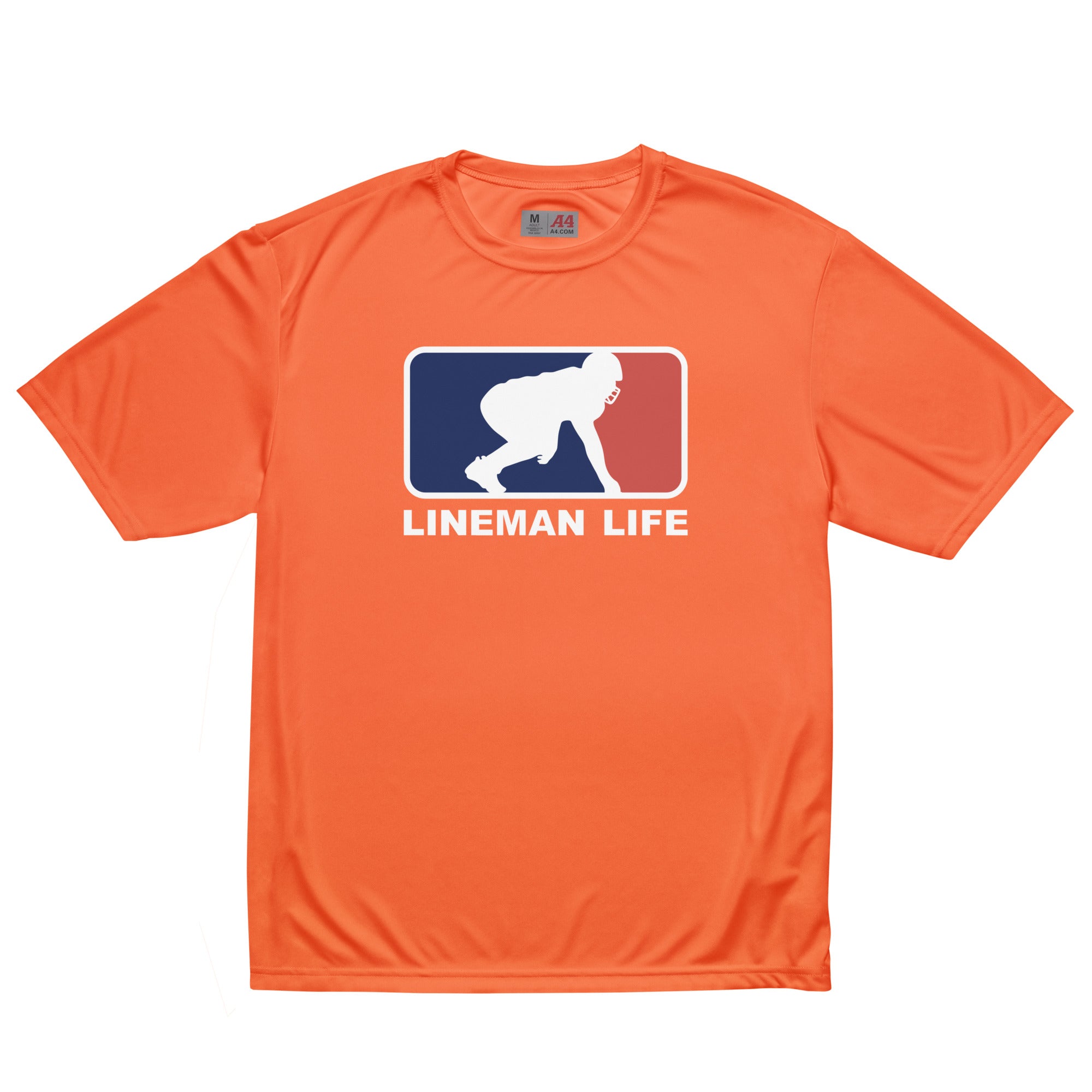 LINEMAN LIFE LOGO - Performance Tee