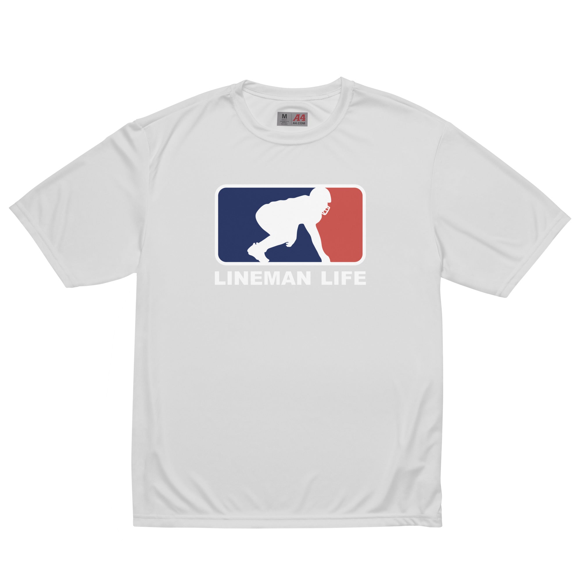 LINEMAN LIFE LOGO - Performance Tee