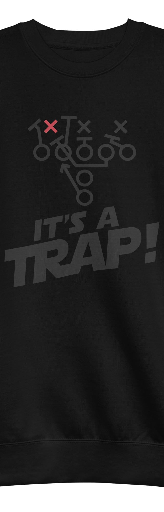 ITS A TRAP (Black) - Crewneck