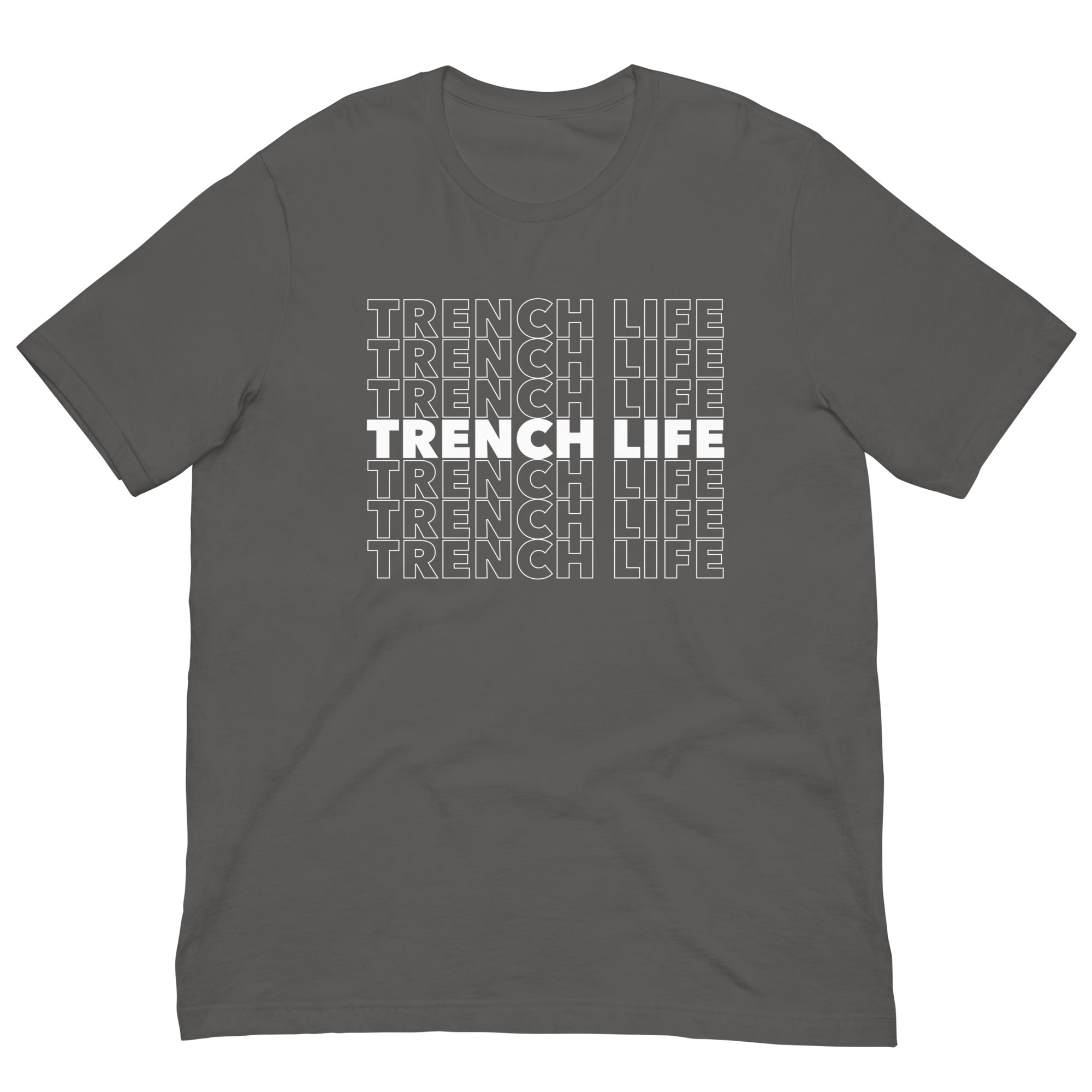 TRENCH LIFE (White) - Youth T-Shirt