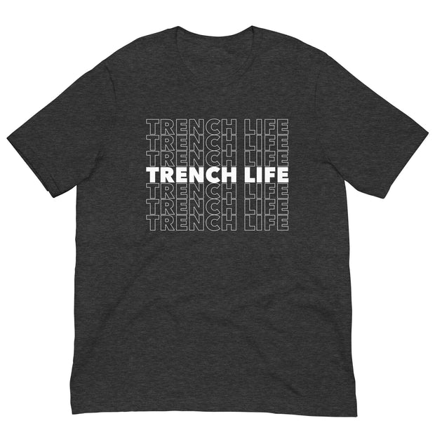 TRENCH LIFE (White) - T-Shirt