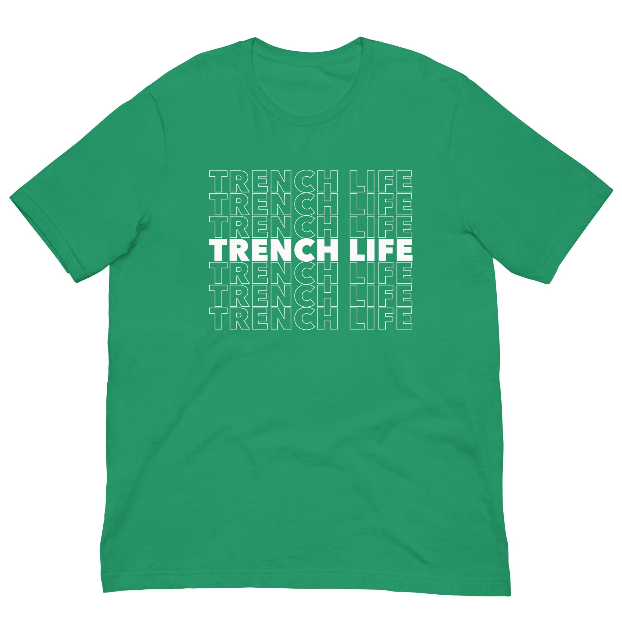 TRENCH LIFE (White) - T-Shirt