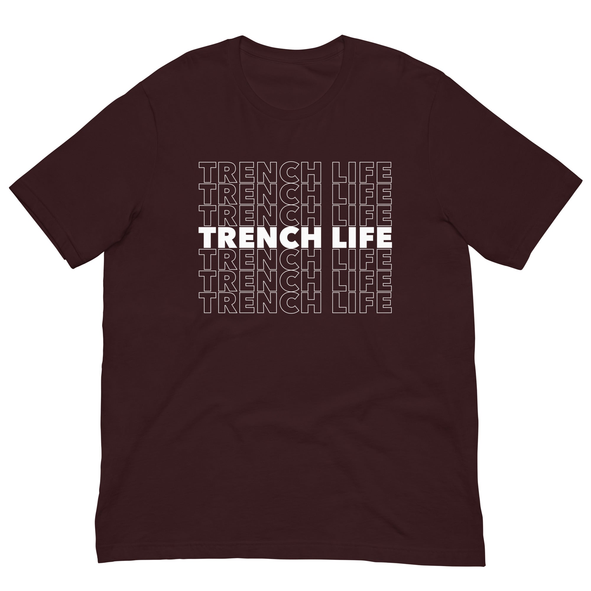 TRENCH LIFE (White) - T-Shirt