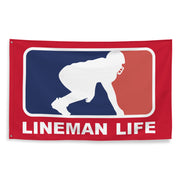 Lineman Logo - Flag