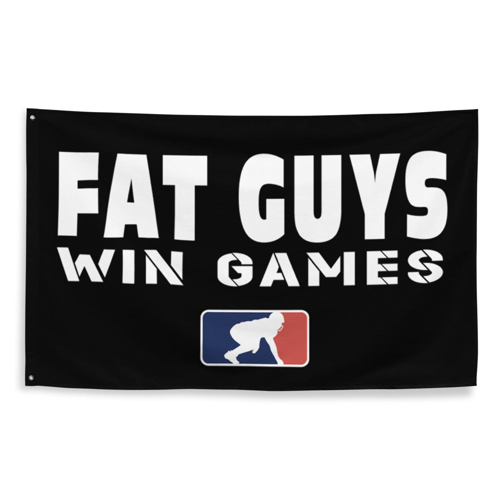 Fat Guys Win Games - Flag