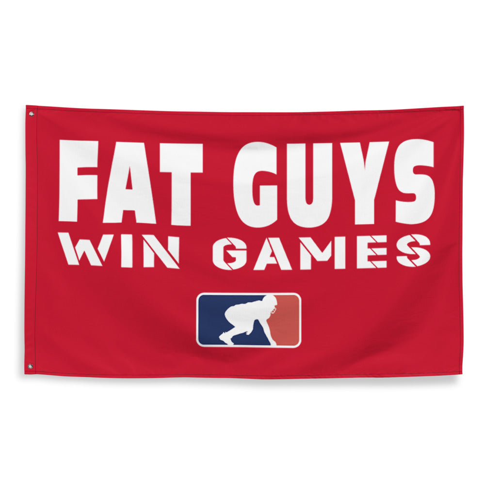 Fat Guys Win Games - Flag