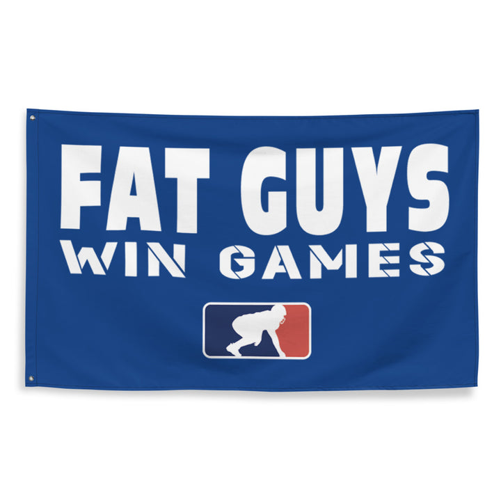Fat Guys Win Games - Flag