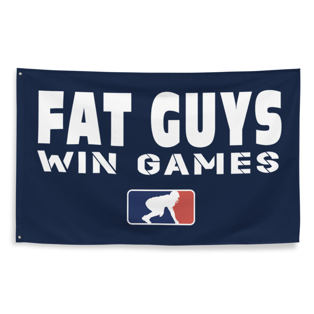 Fat Guys Win Games - Flag